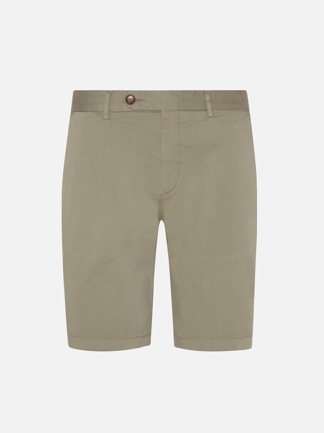 Bermuda classique en coton kaki
