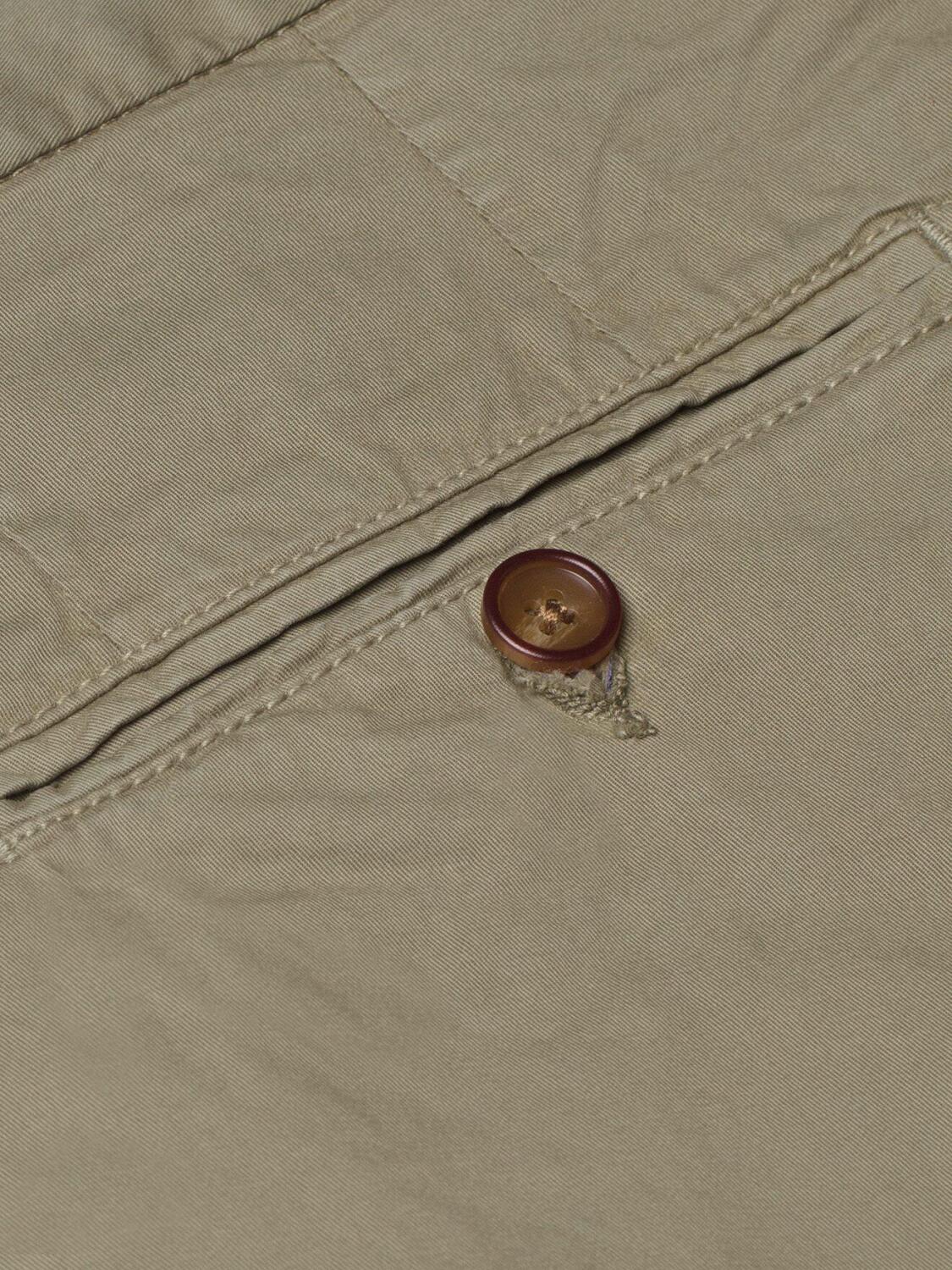 Bermuda classique en coton kaki