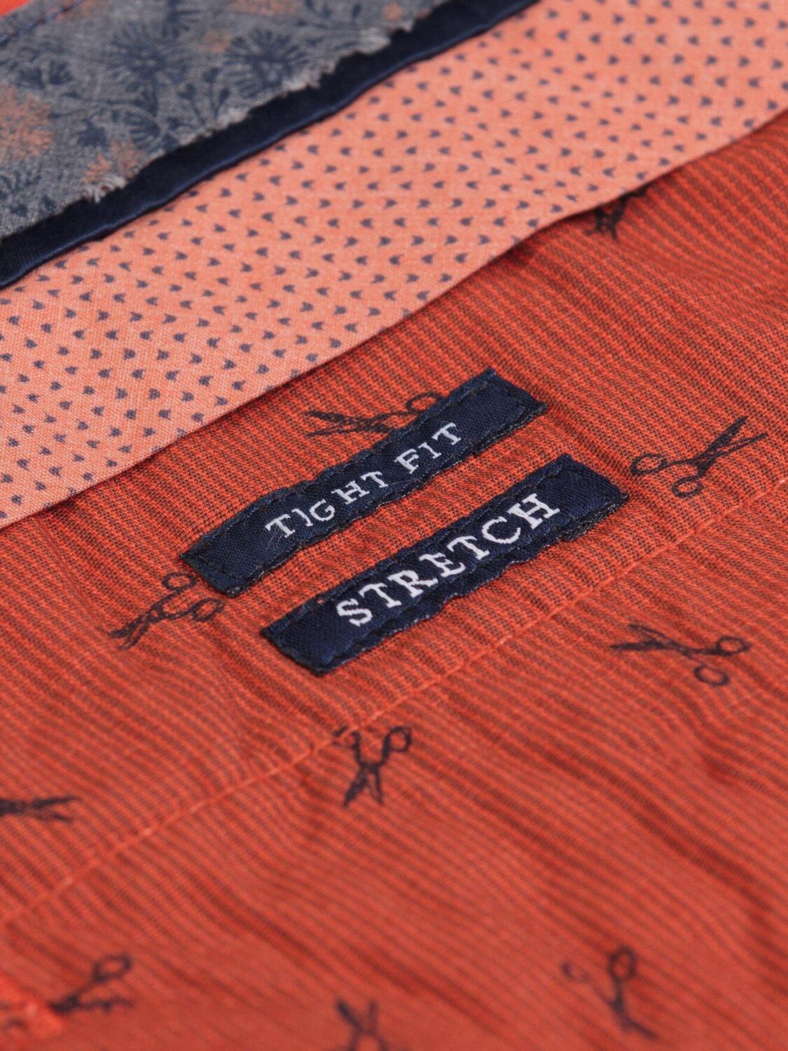 Bermuda classique en coton orange