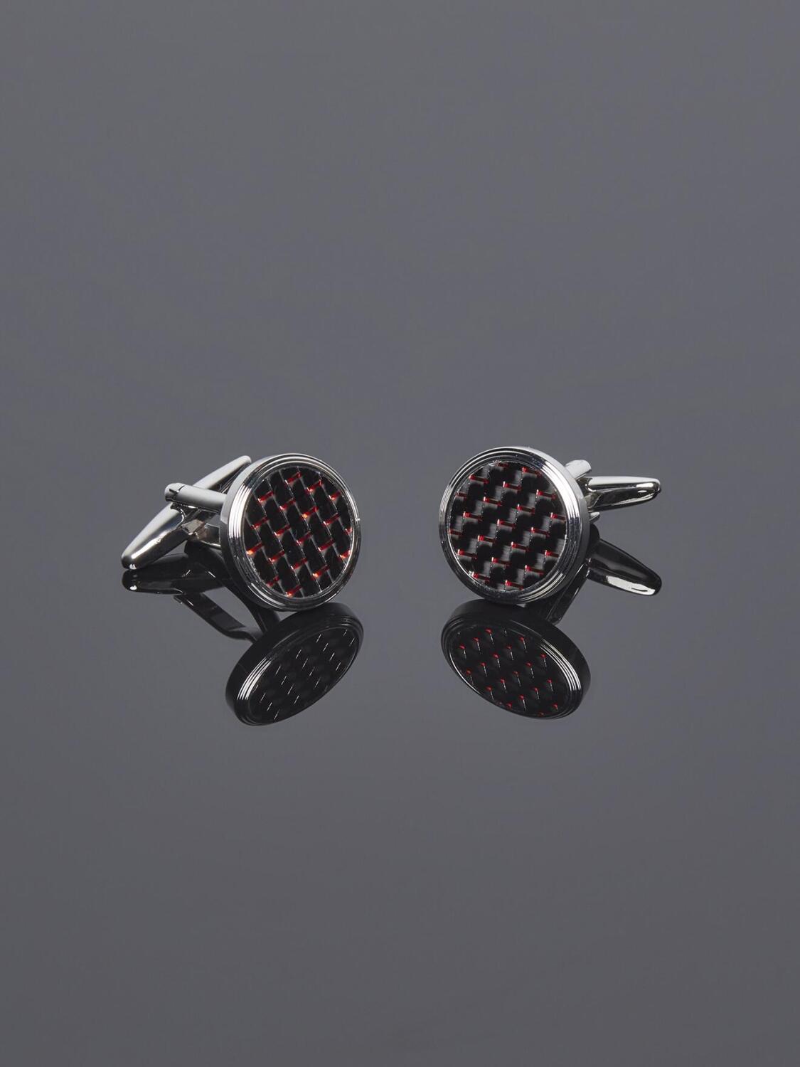 Manschettenknöpfe aus rotem Karbon