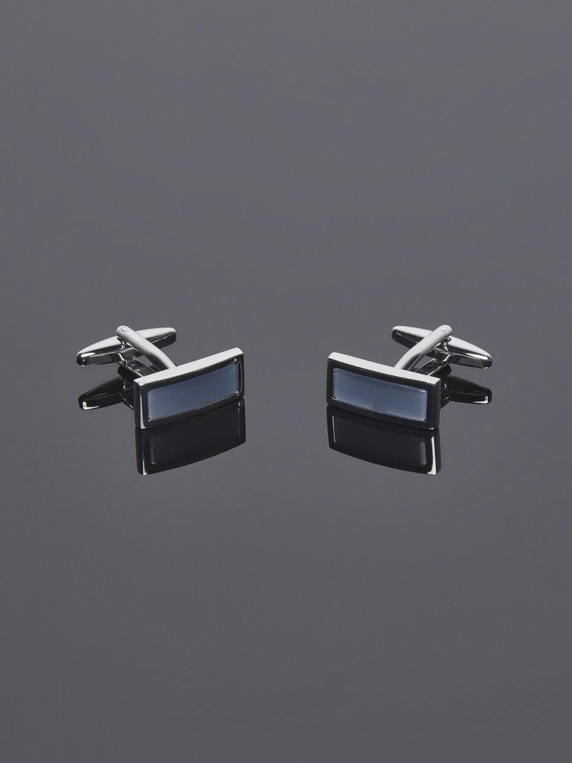 Grey rectangle Cufflinks