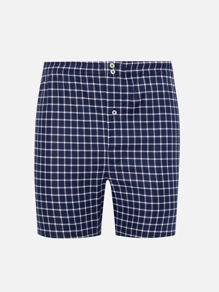 Byron navy plaid boxer shorts