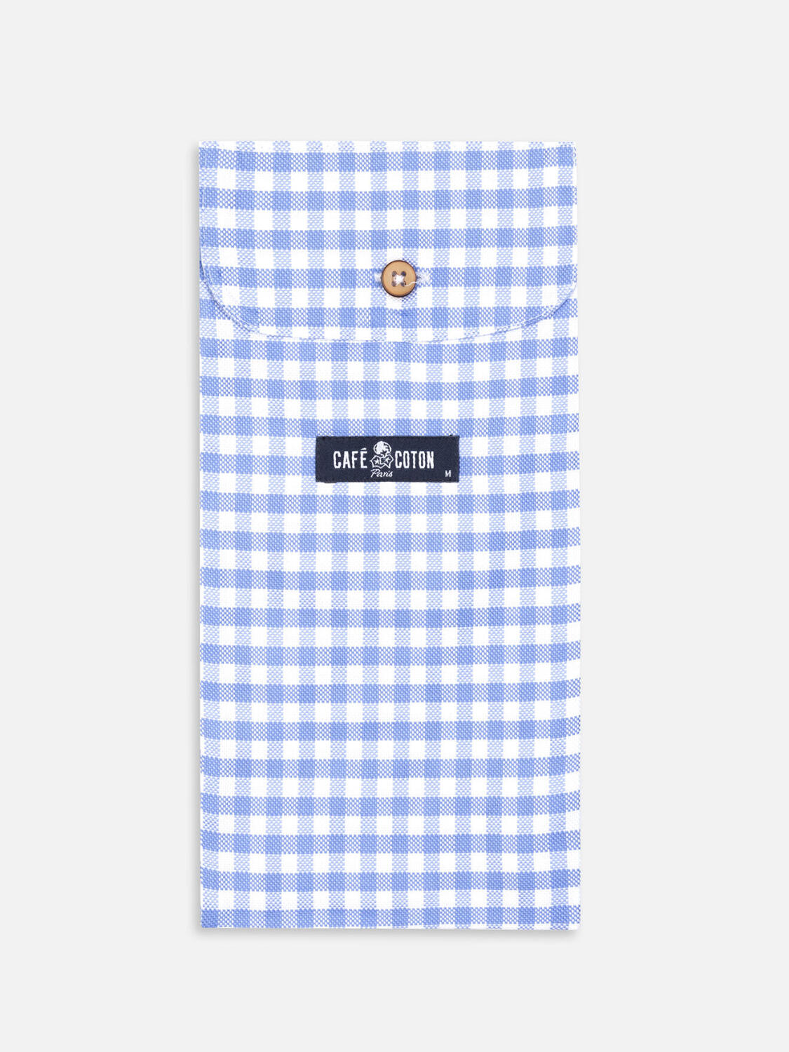 Caleçon Dom à carreaux ciel