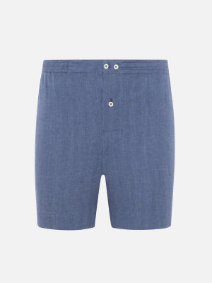 Hall blue flannel Boxer