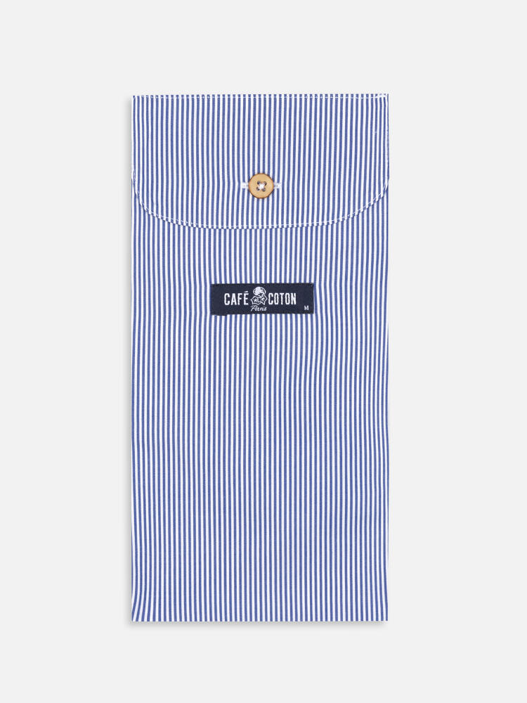 Menthon boxers with navy stripes