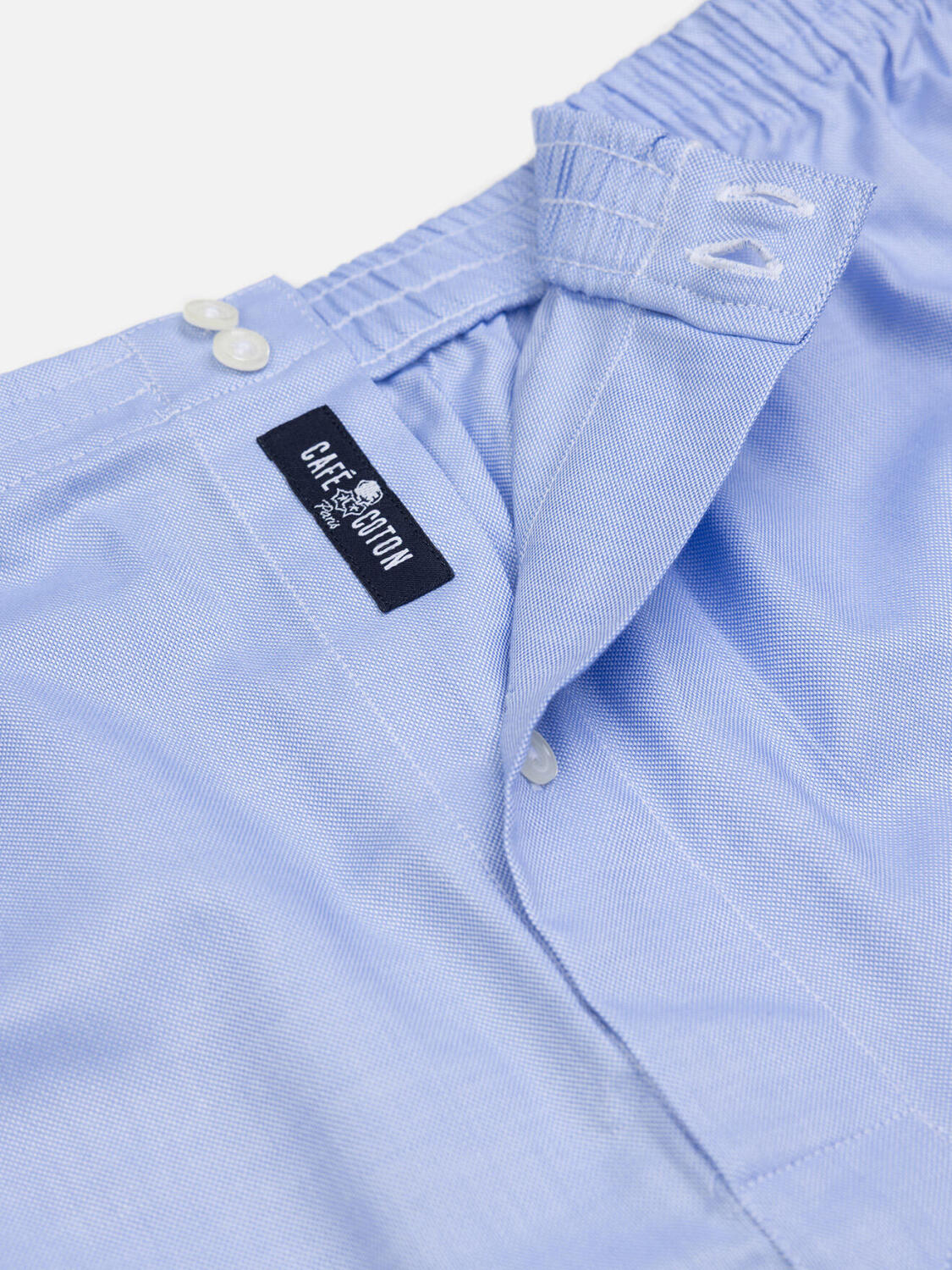 Caleçon en oxford ciel