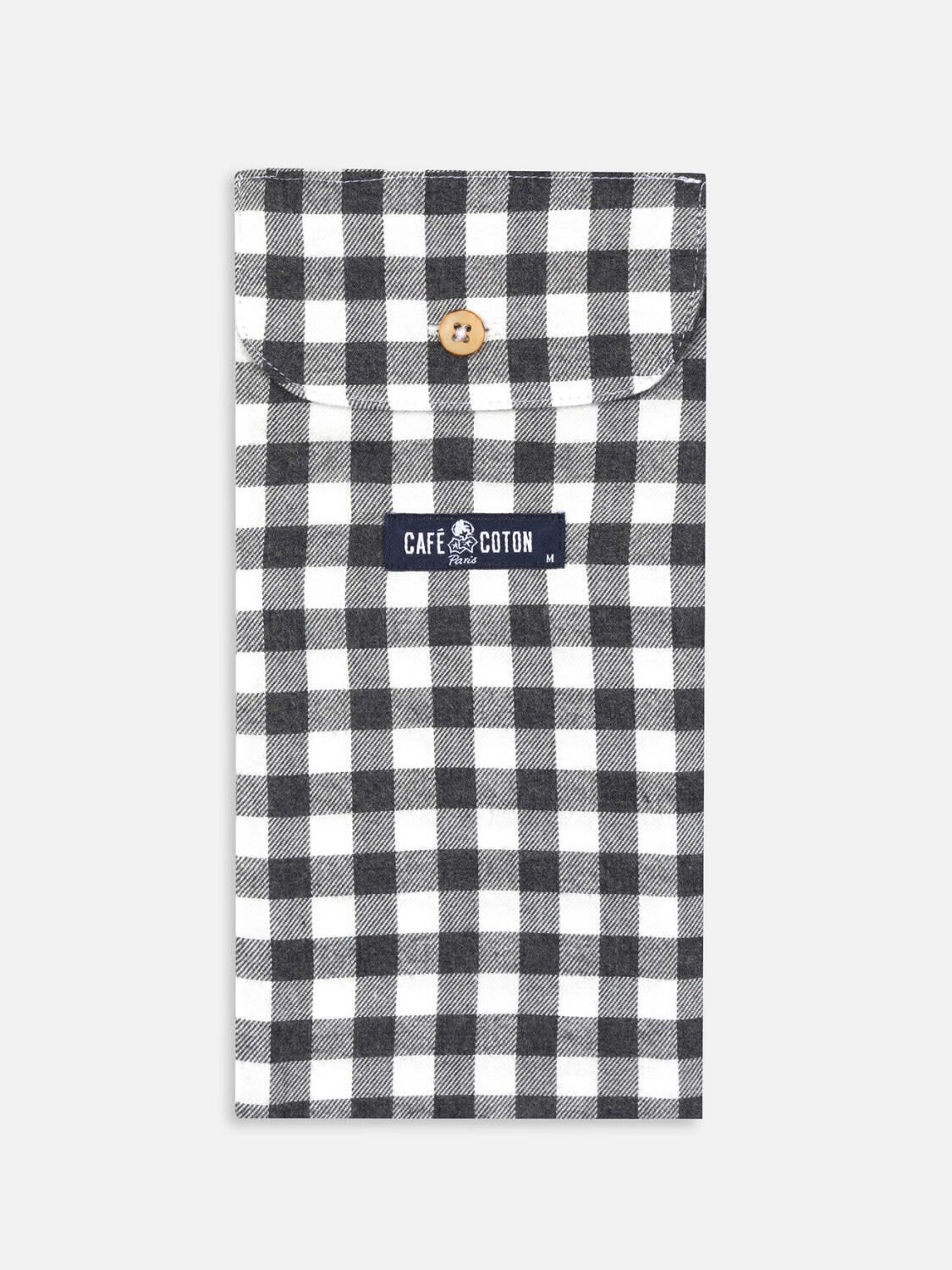 Rob houtskool geruite flanellen boxershorts