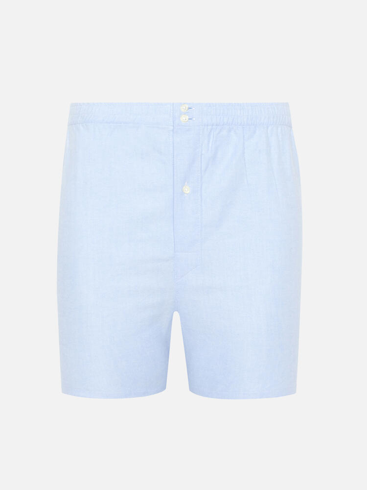 Vils boxer shorts in sky blue brushed oxford