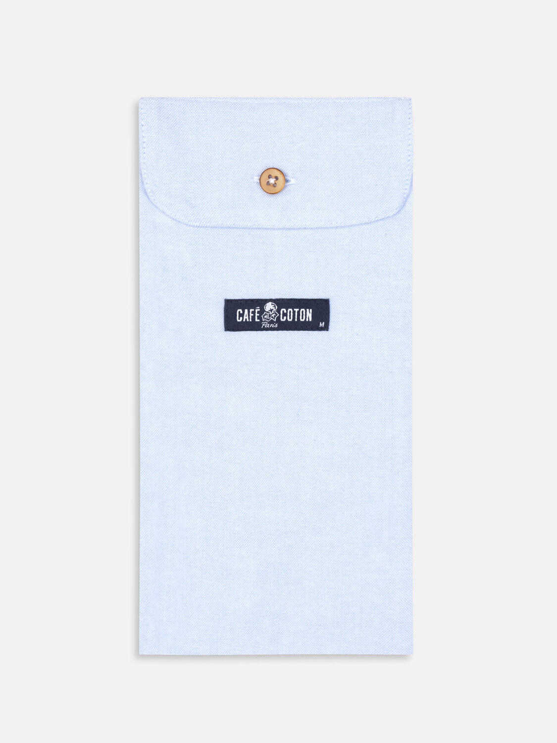 Caleçon Vils en oxford brushed ciel