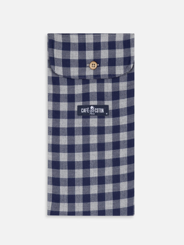 Cale&ccedil;on Wrighley en flanelle &agrave; carreaux