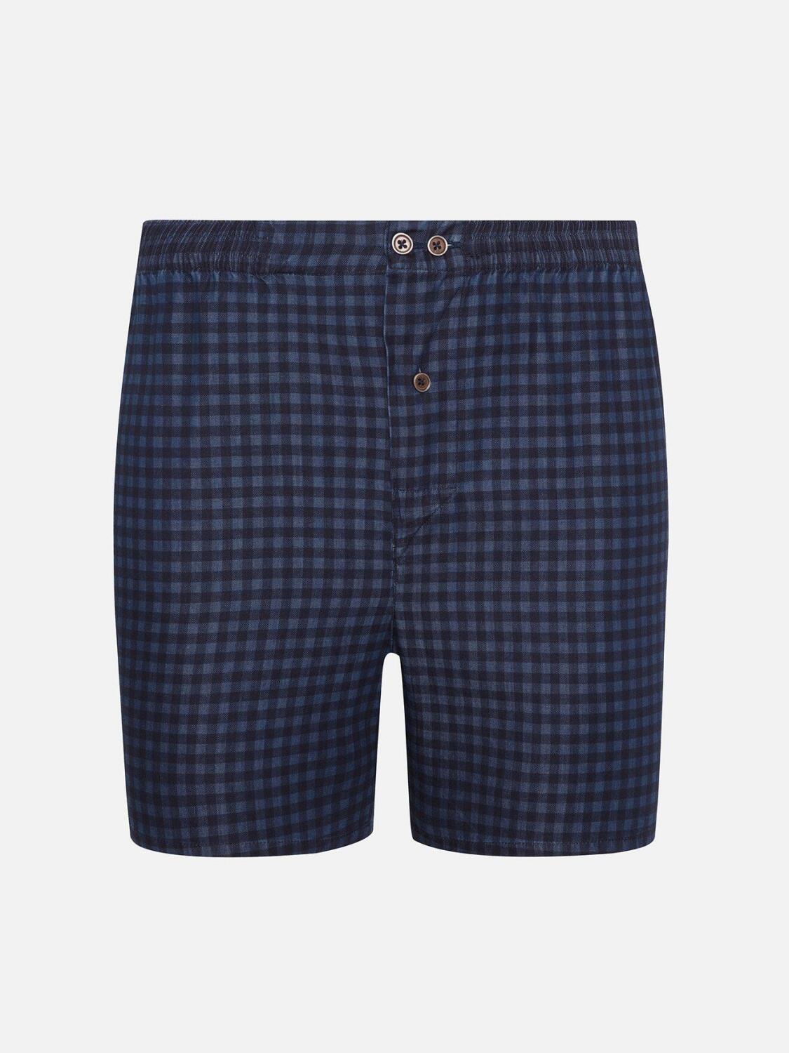 Cale&ccedil;on Allen en denim &agrave; vichy imprim&eacute;s