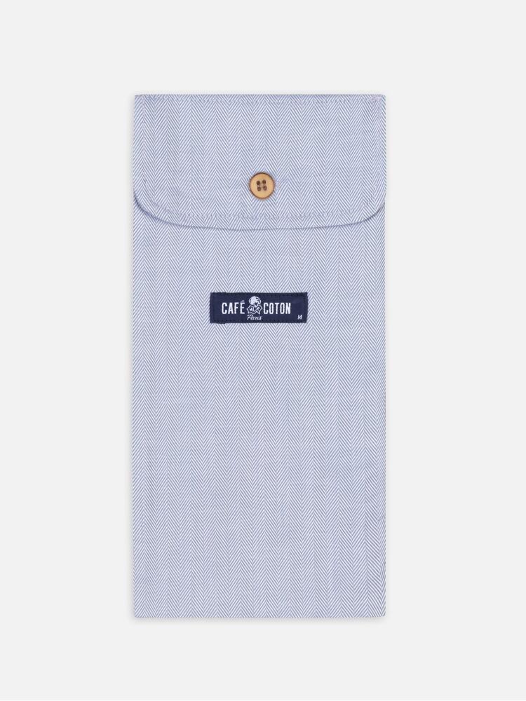 Cale&ccedil;on en chevron gris