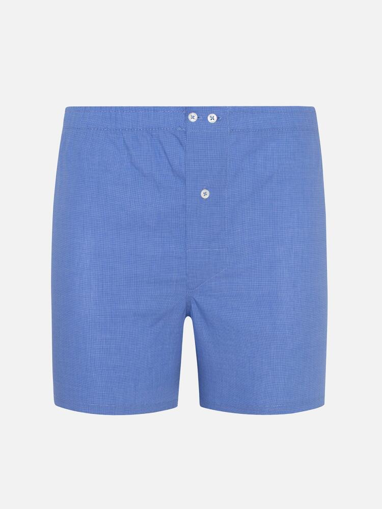 Blue Poplin boxer short