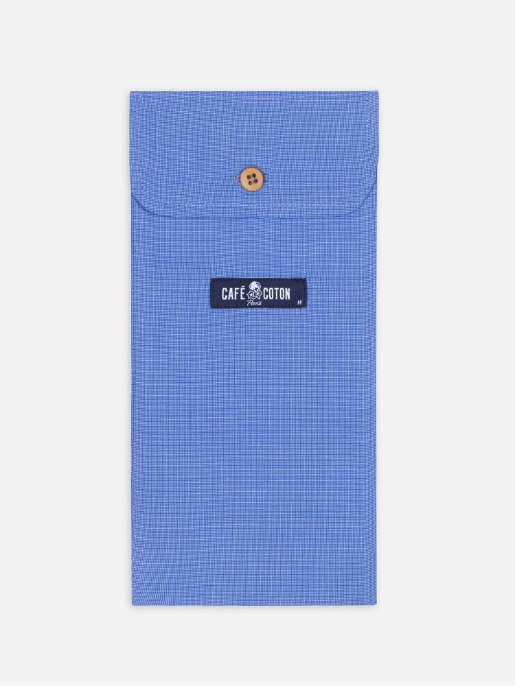 Blue Poplin boxer short