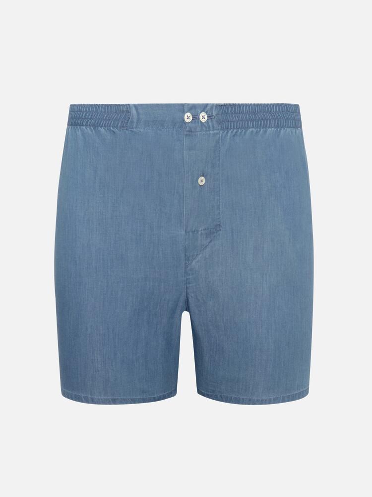 Daria blue poplin boxer shorts