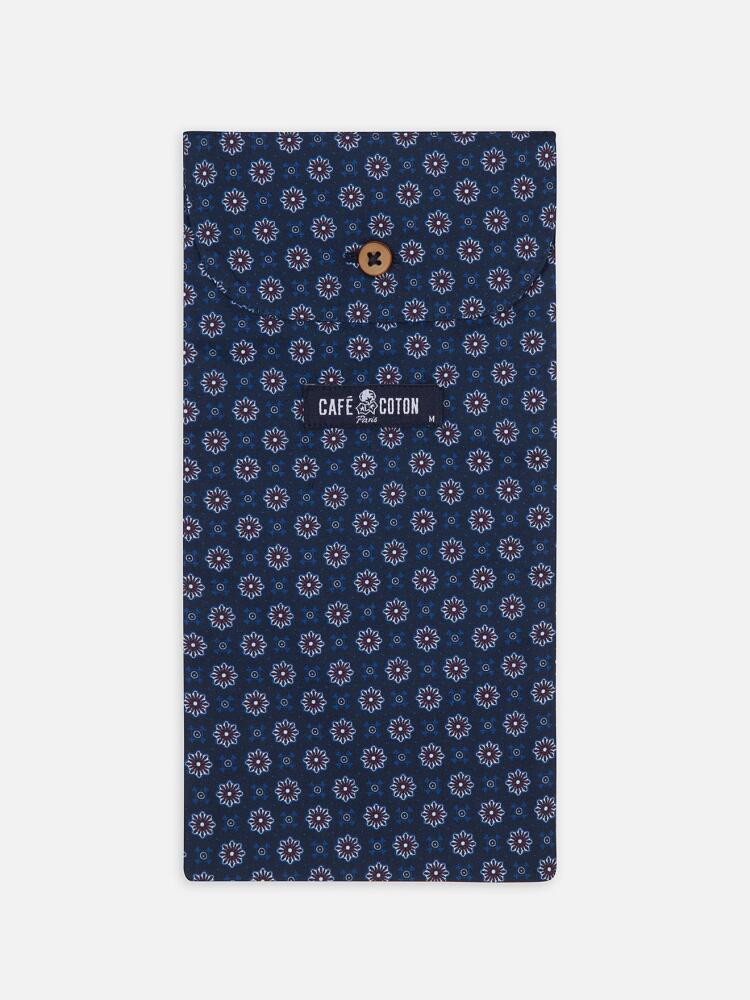 Cale&ccedil;on Elton marine &agrave; motifs imprim&eacute;s