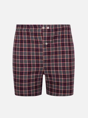 Elton navy boxer shorts with printed pattern