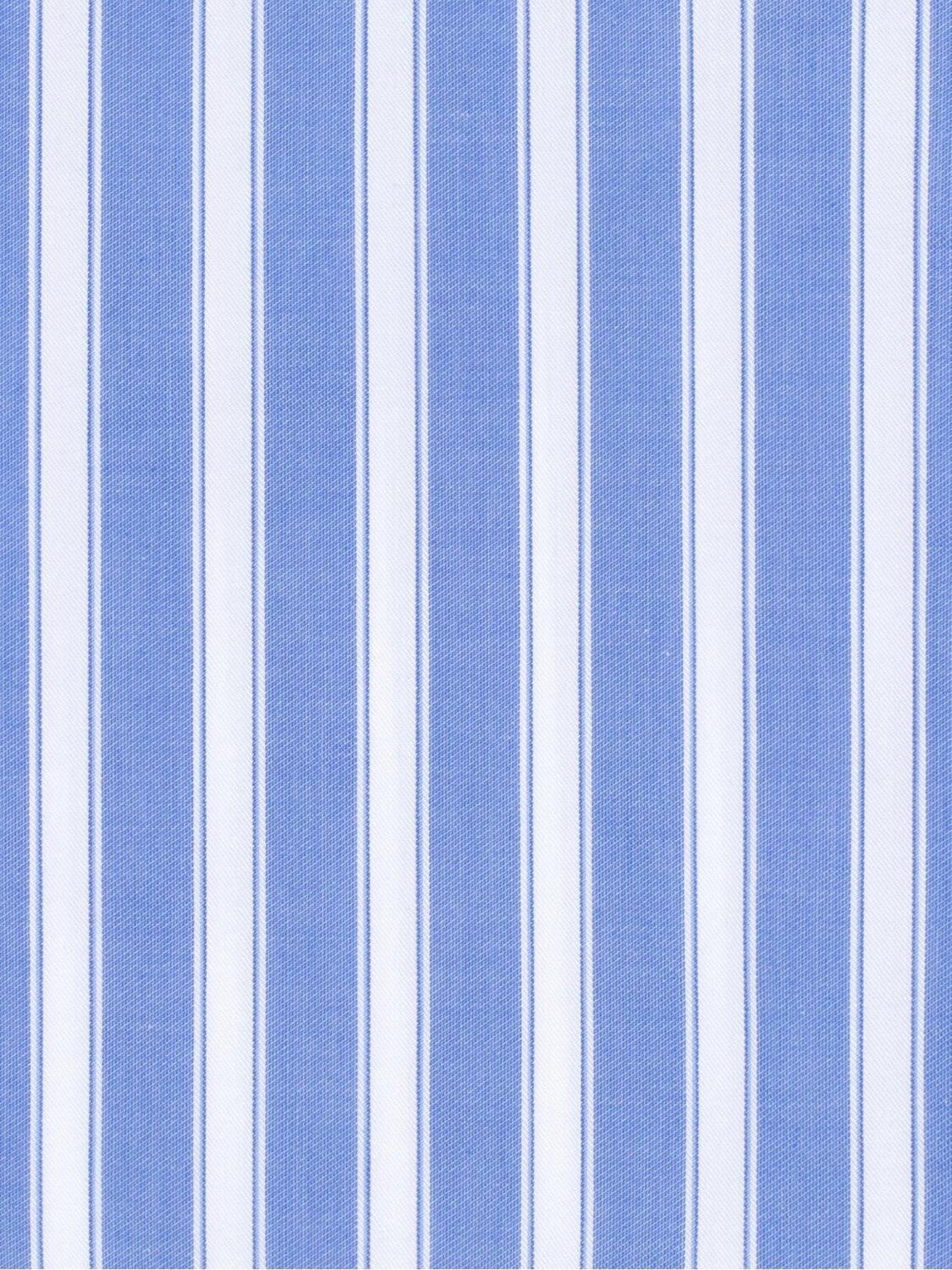 Blue sky and white stripes twill boxer short