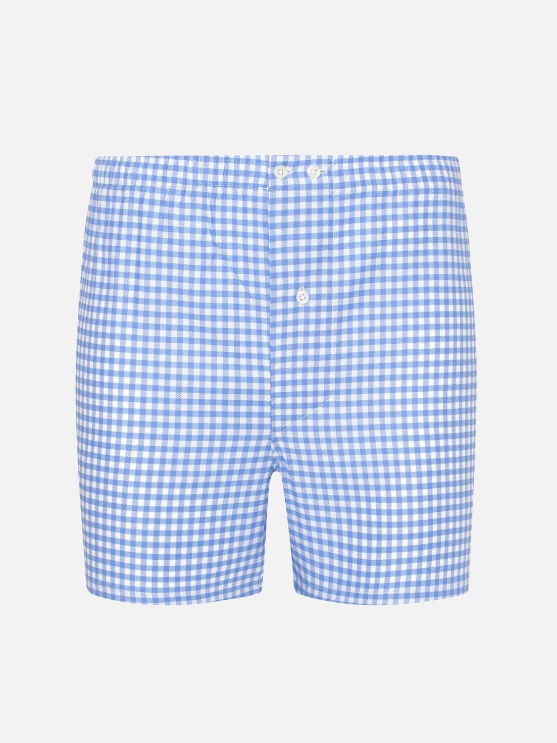 Caleçon Ivie à carreaux ciel