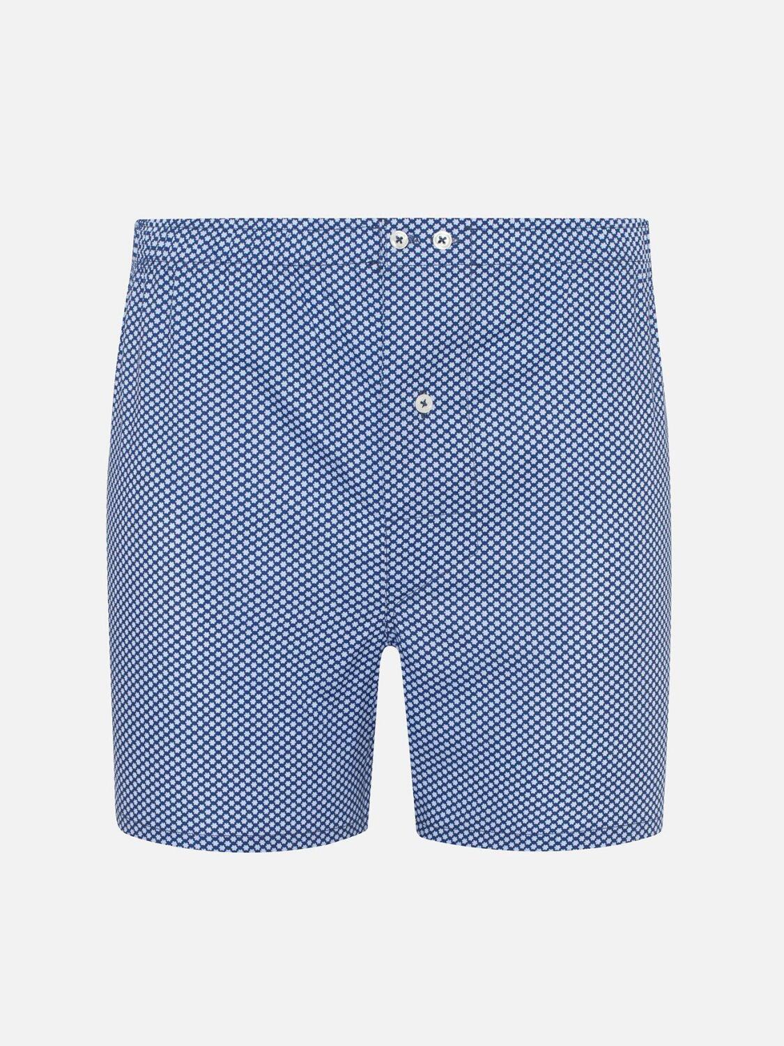Cale&ccedil;on Josh bleue &agrave; imprim&eacute;s g&eacute;om&eacute;triques