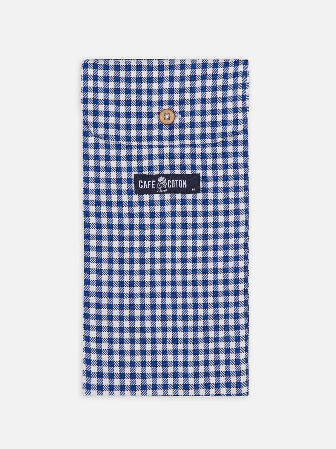 Mark sky blue checkered boxer shorts
