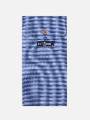 Mark navy blue checkered boxer shorts