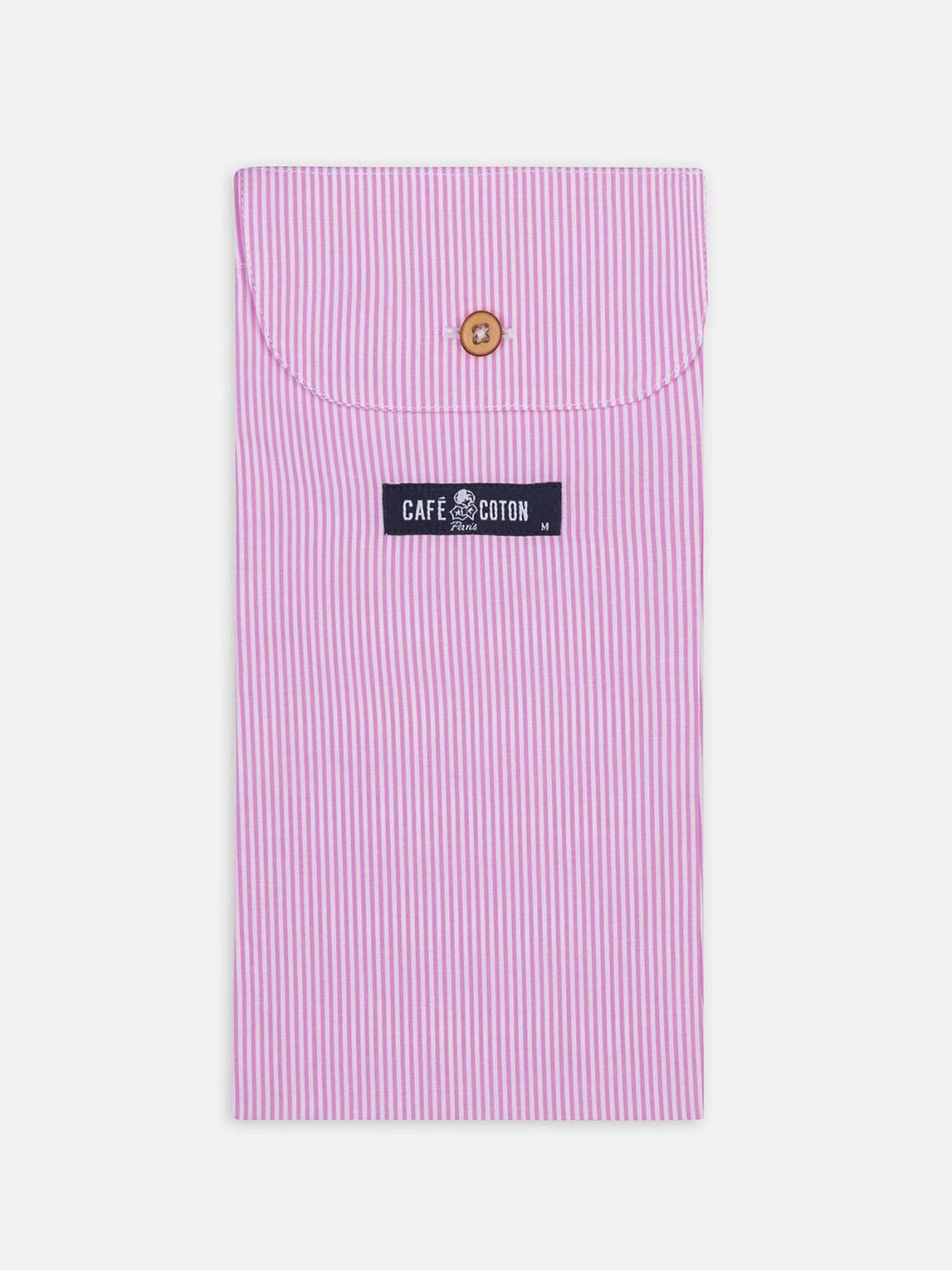 Caleçon Menthon à rayures rose