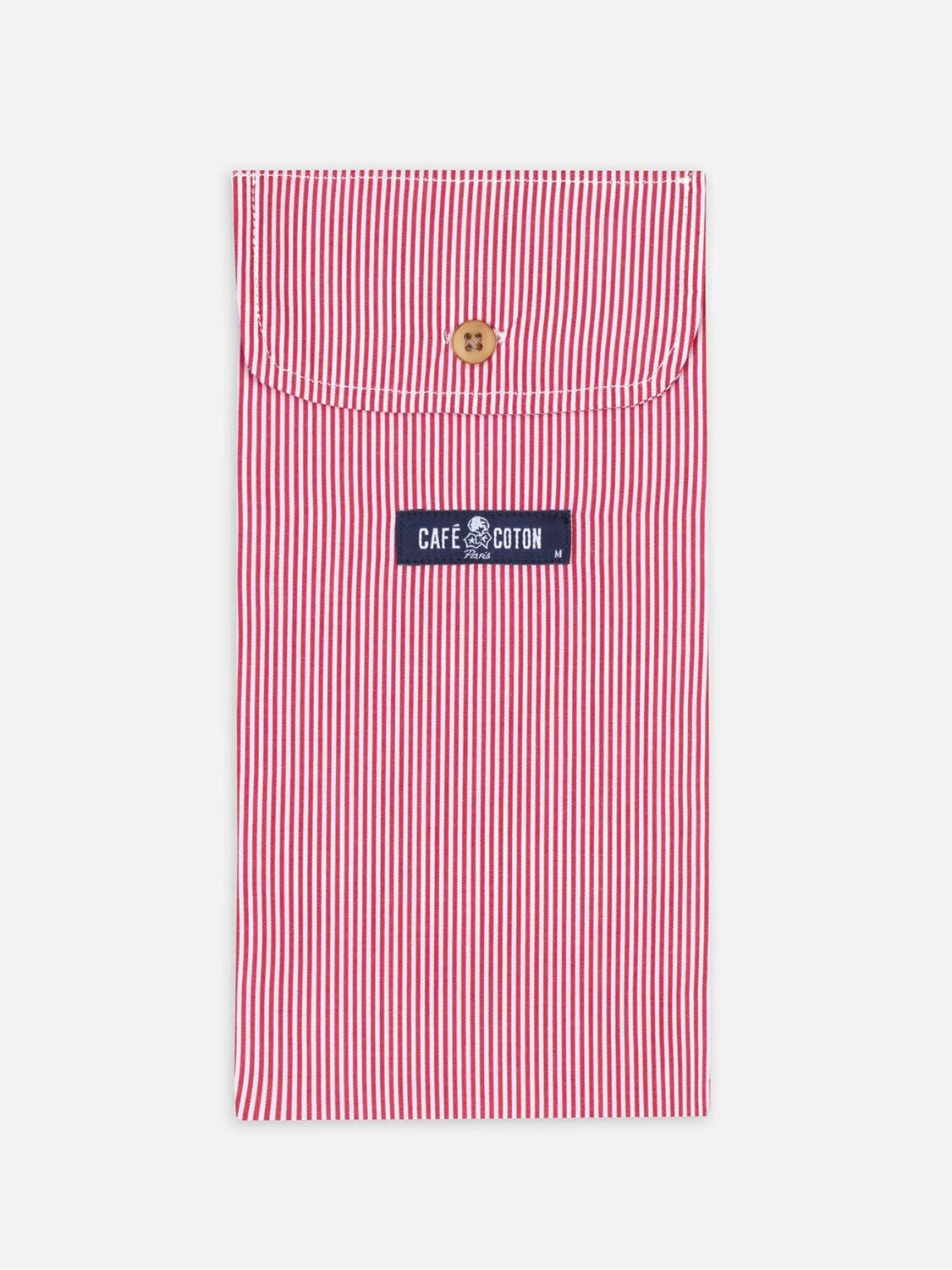 Red stripes popelin boxer short