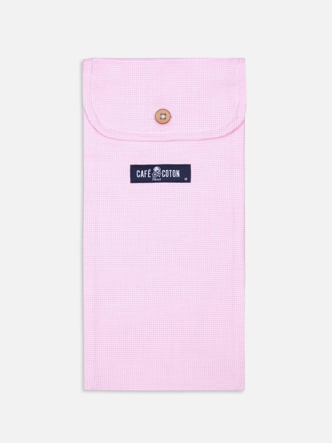 boxer in pink basket weave