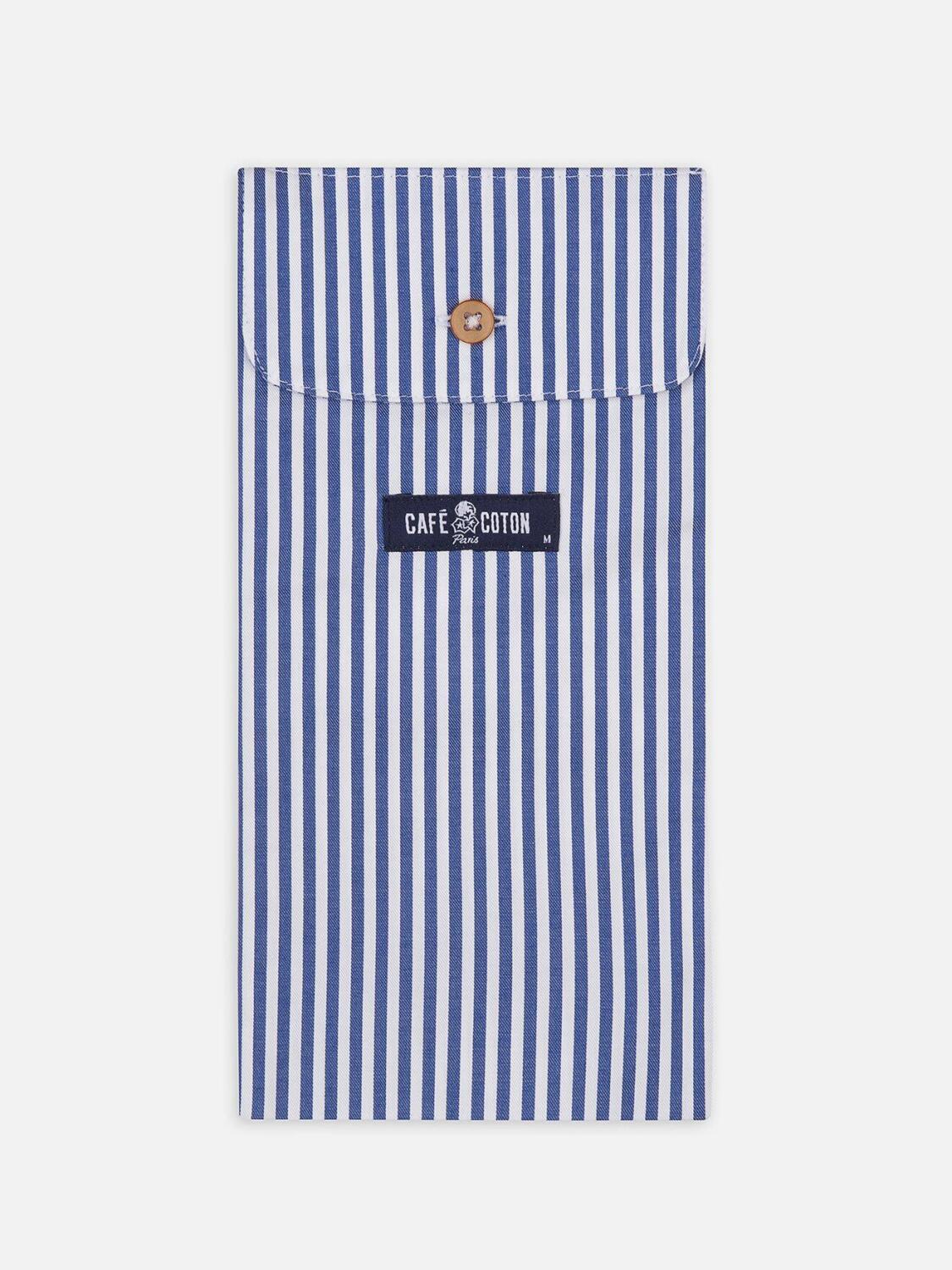 Cale&ccedil;on Nick &agrave; rayures marine