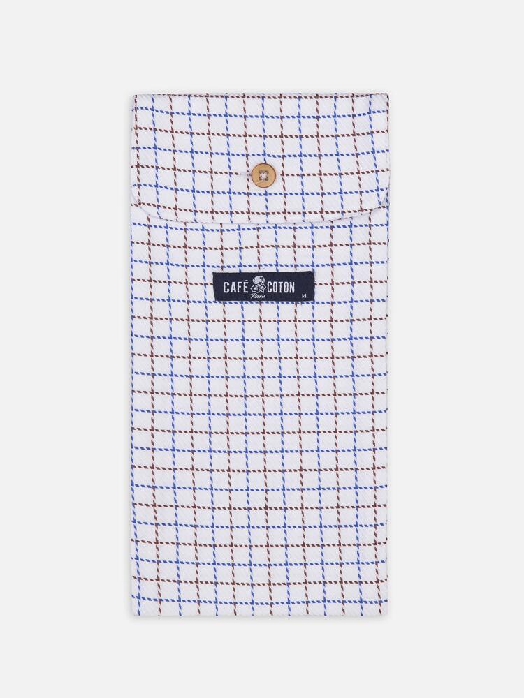Rod sky blue checkered boxer shorts