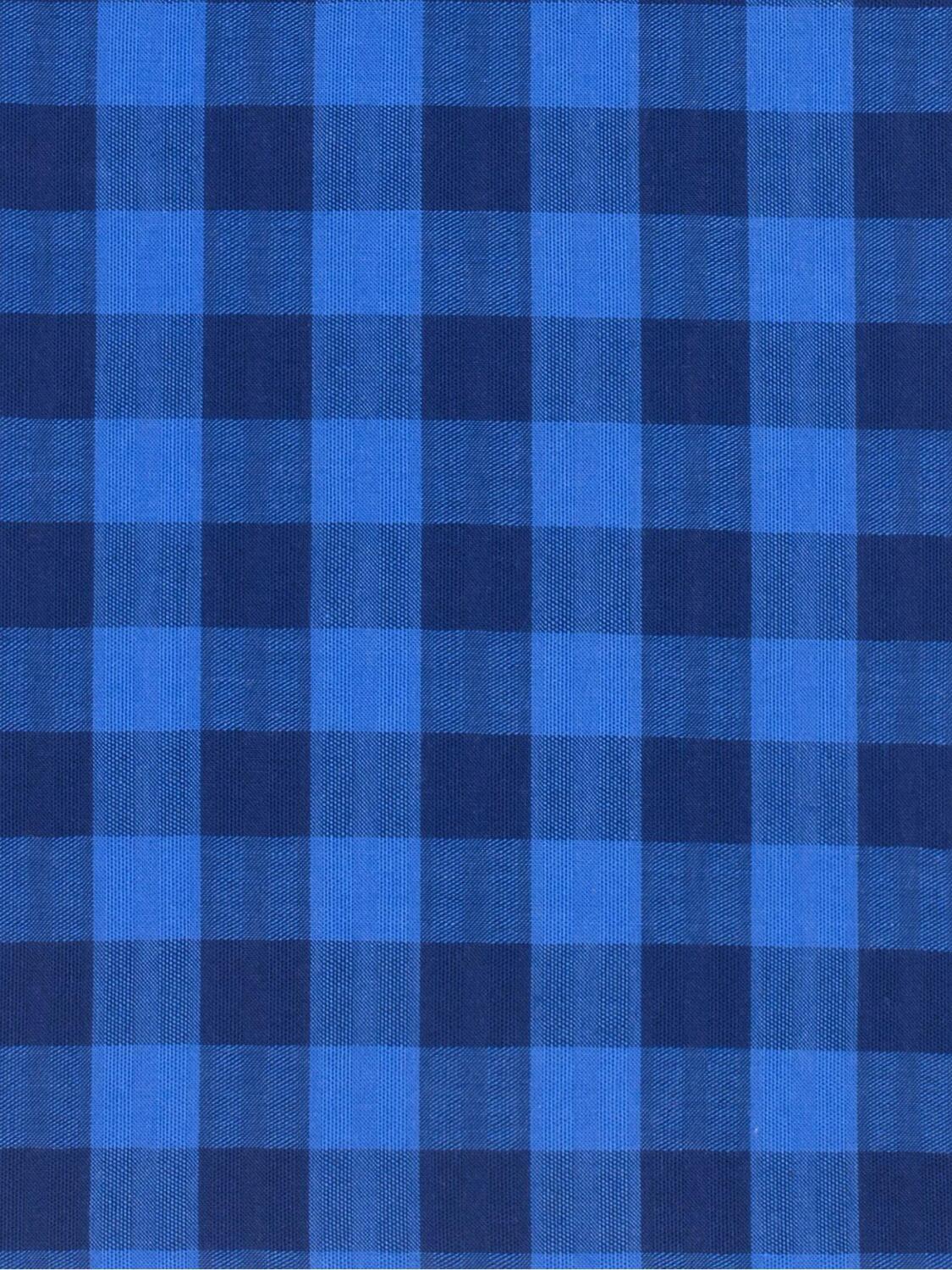 Navy checks popelin boxer short