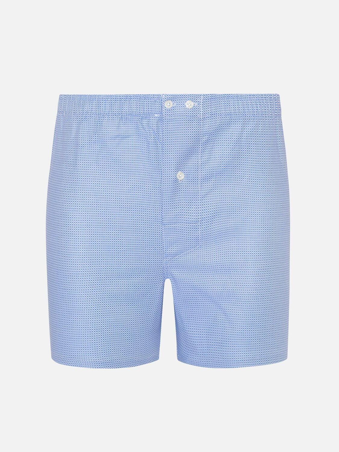 Blue sky printed checkerboard natte boxer short