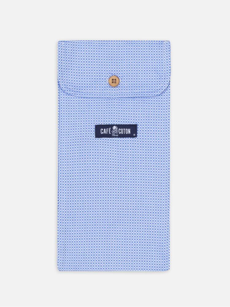 Blue sky printed checkerboard natte boxer short