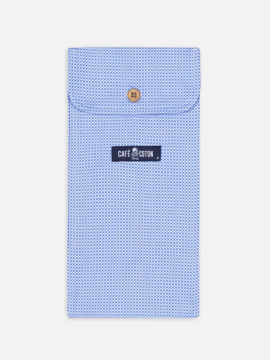 Blue sky printed checkerboard natte boxer short
