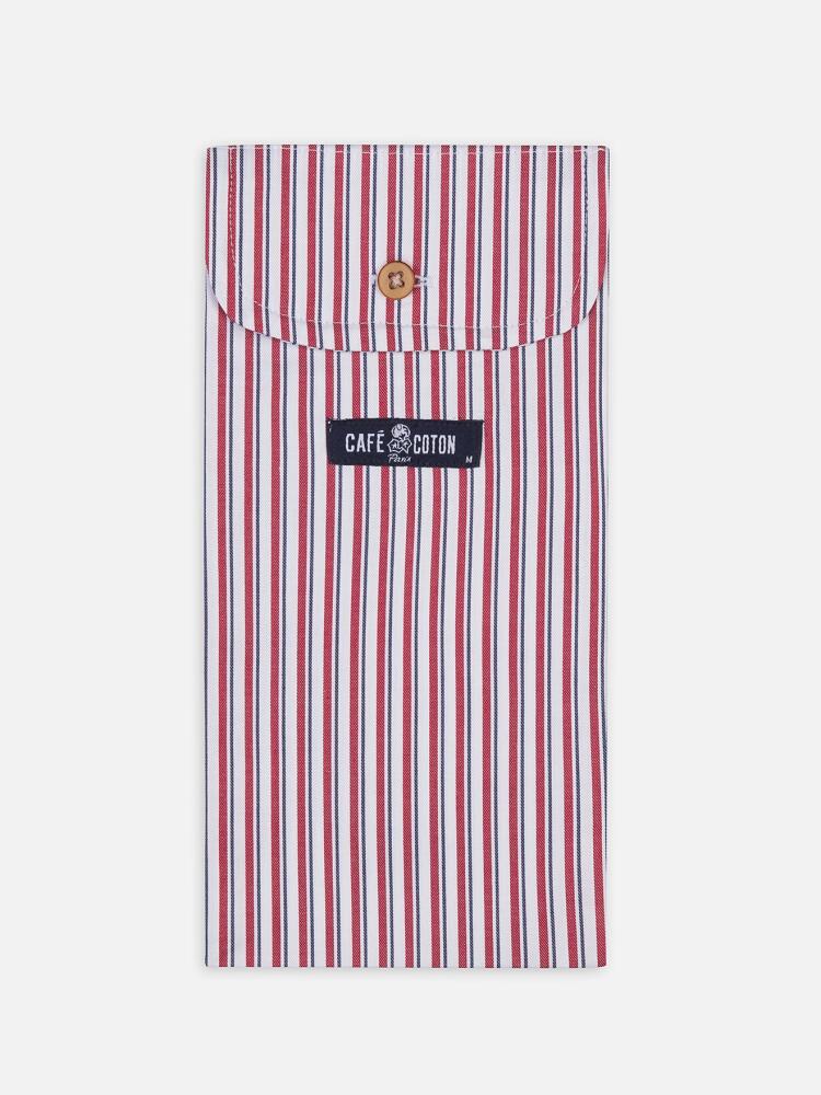 Sean navy blue and red checkered boxer shorts