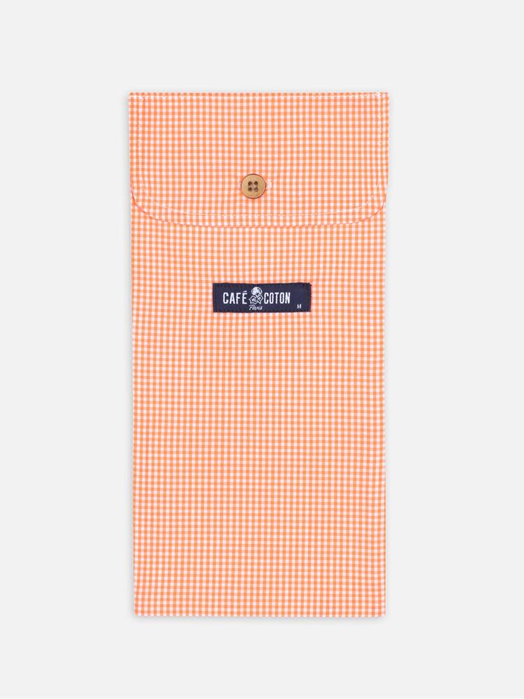 orange Gingham boxer short