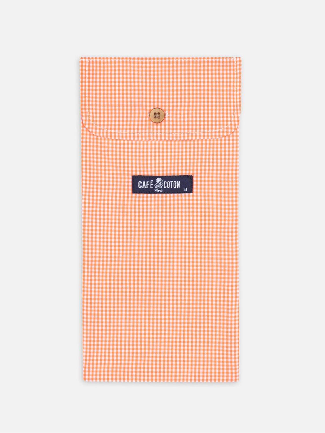 orange Gingham boxer short