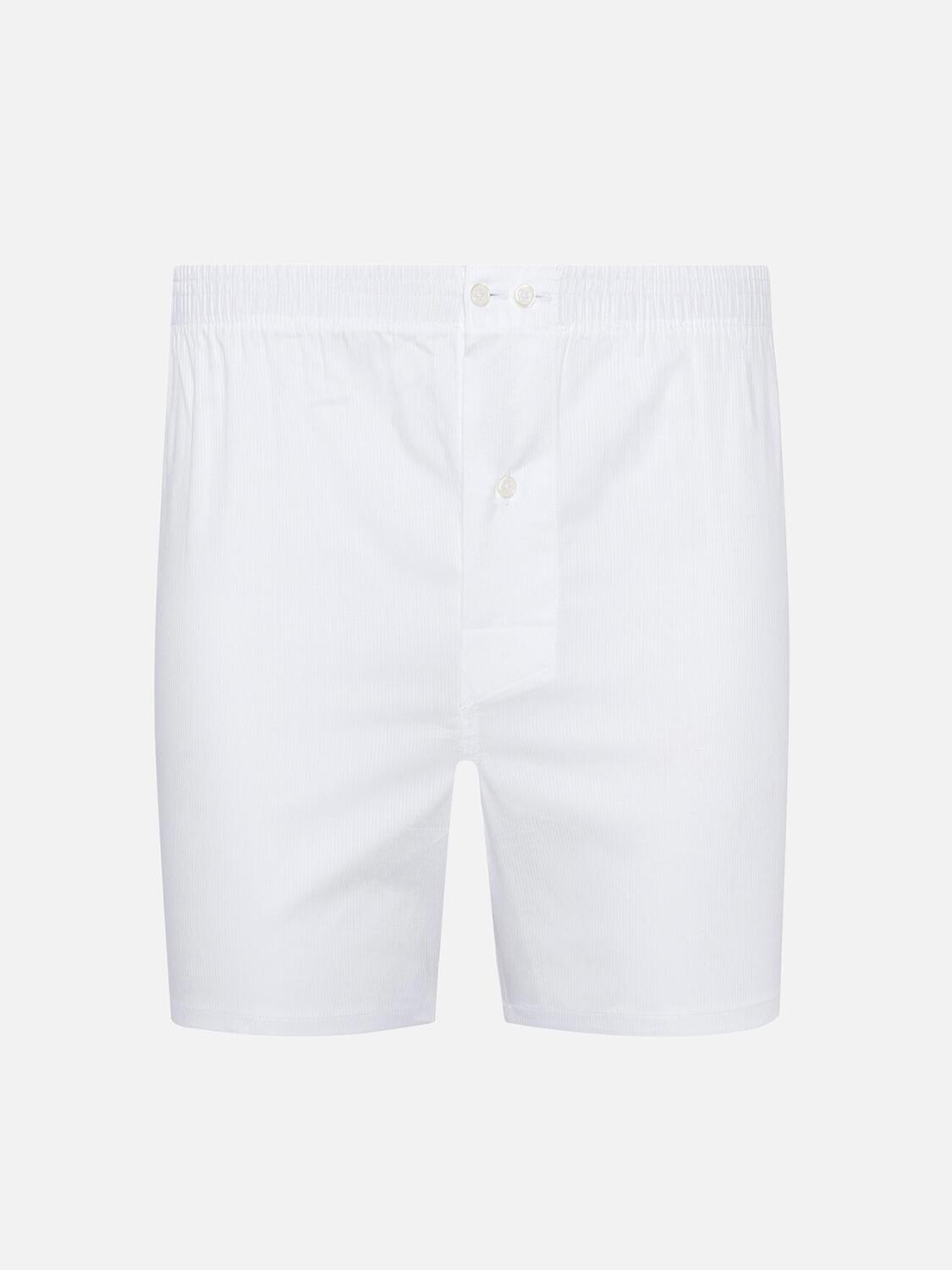 White piqué boxer