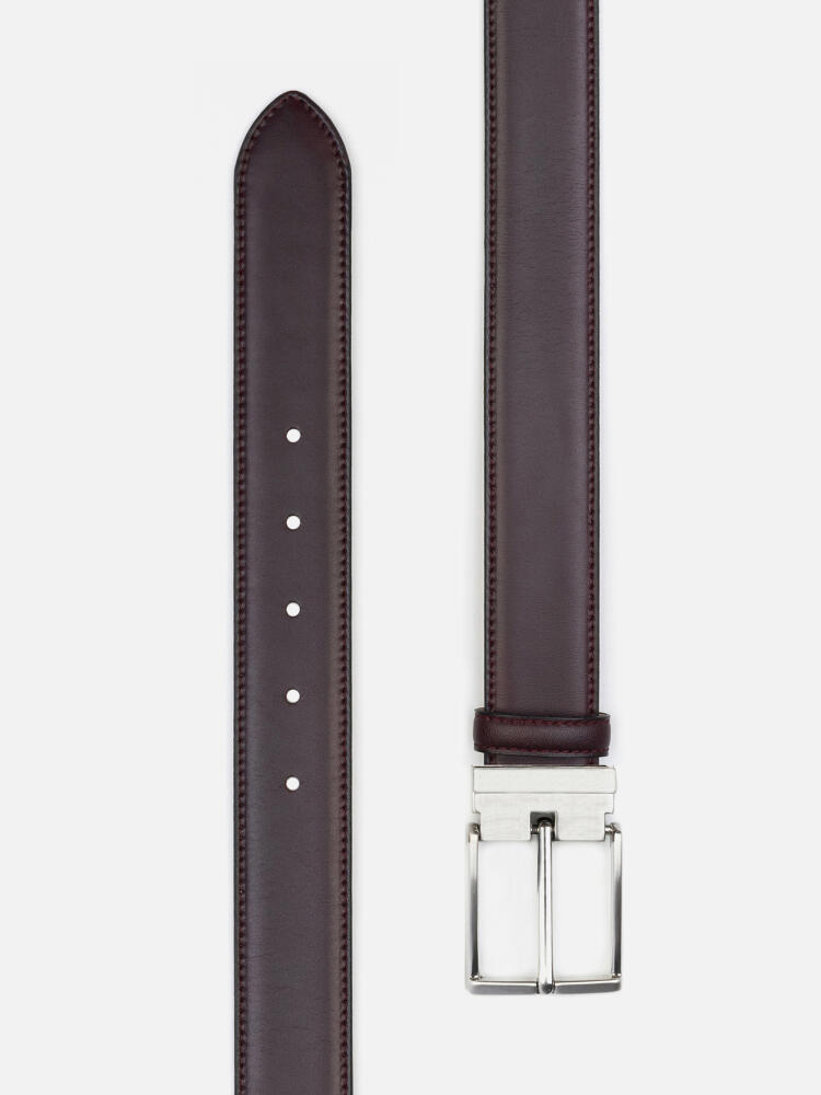 Bordeaux leather belt