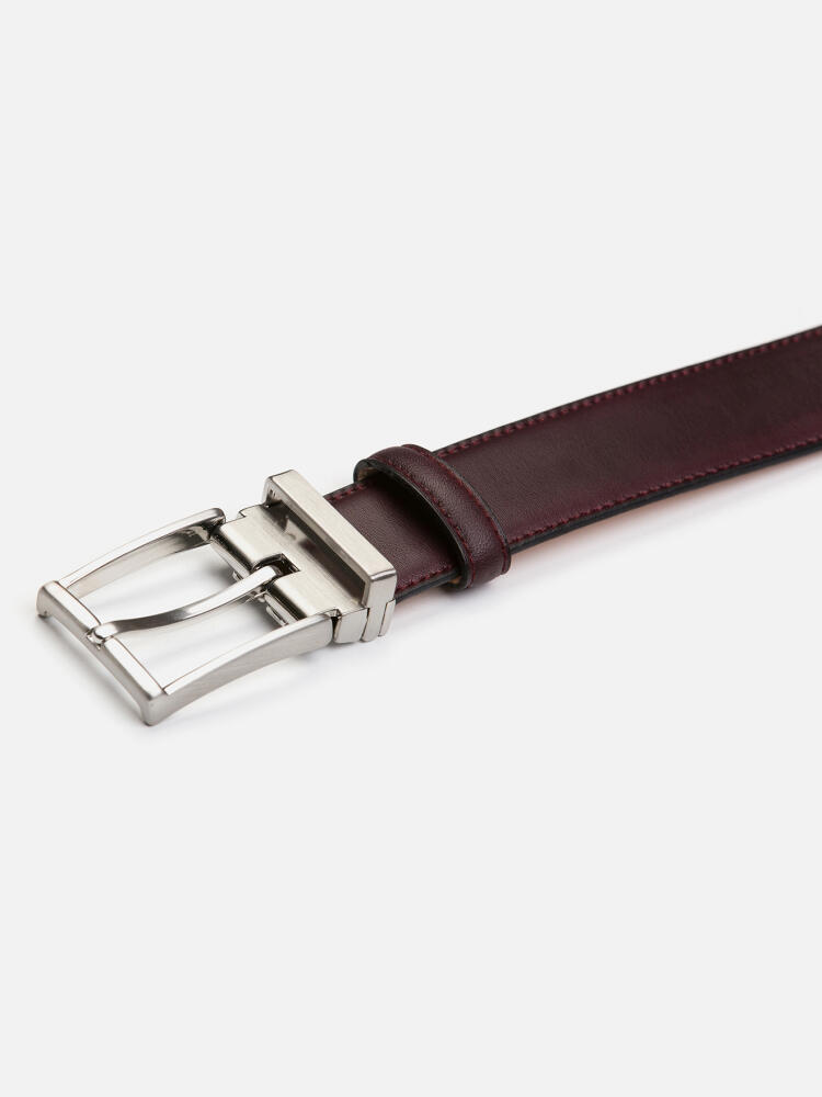 Bordeaux leather belt