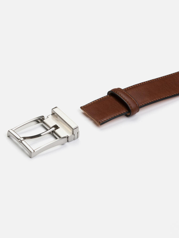 Brown leather belt