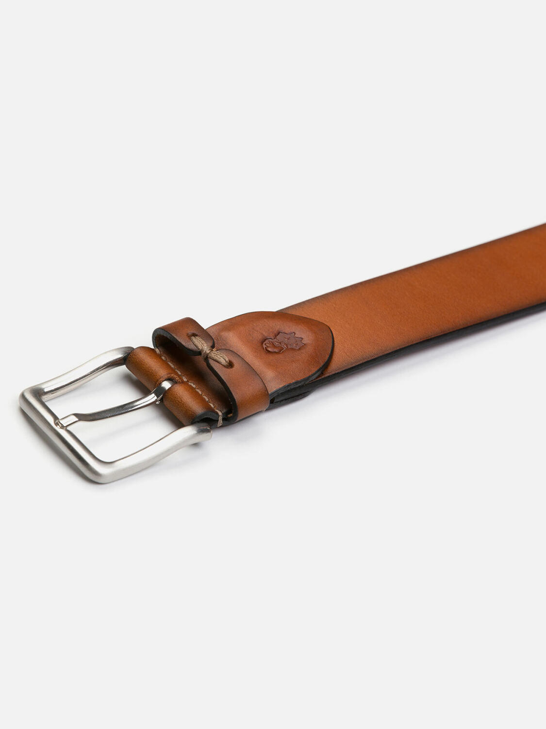 Brauner patinierter Lederg&uuml;rtel