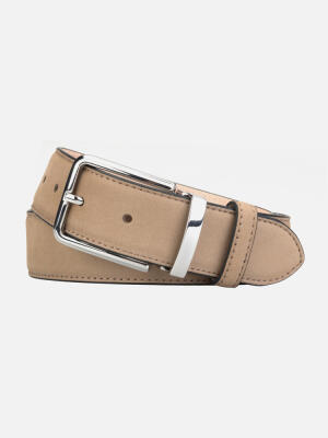 Beige Suede Belt