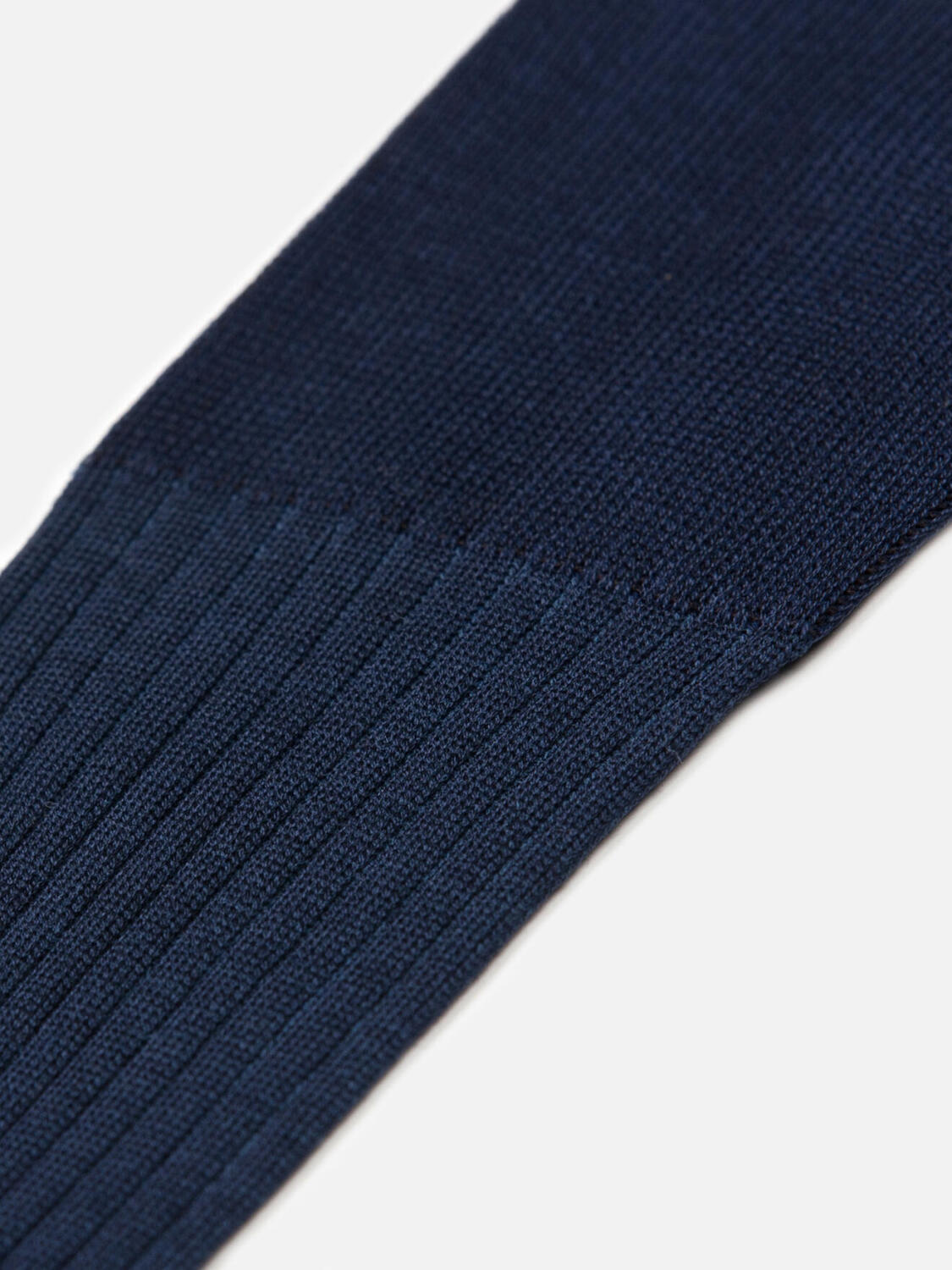 Calzini sbiaditi in filato tartan indaco