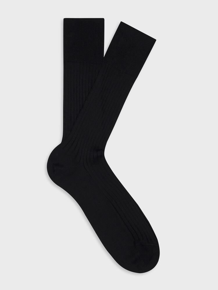 Chaussettes Bret en fil d'écosse noir