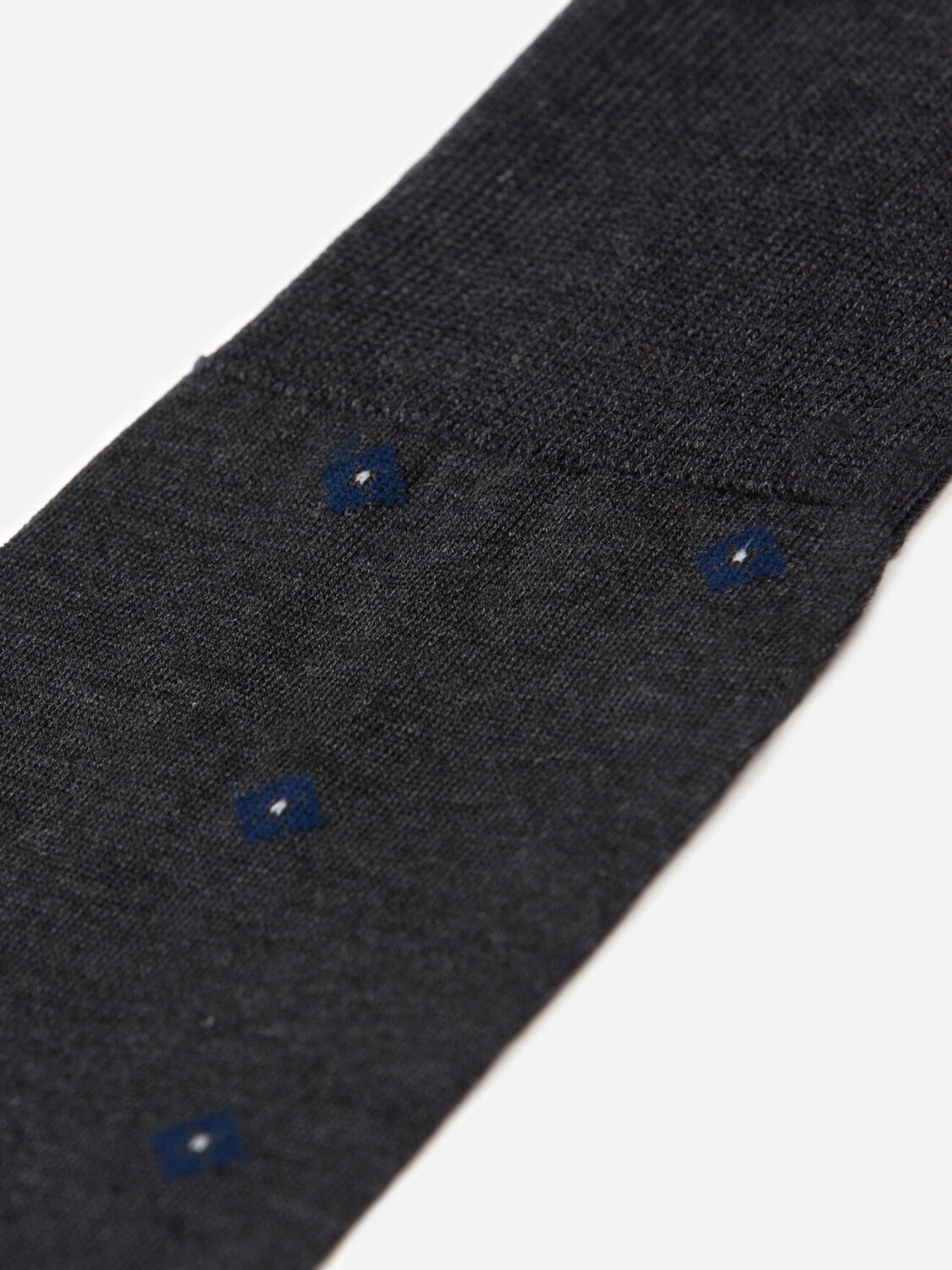 Barney socks anthracite with jacquard pattern