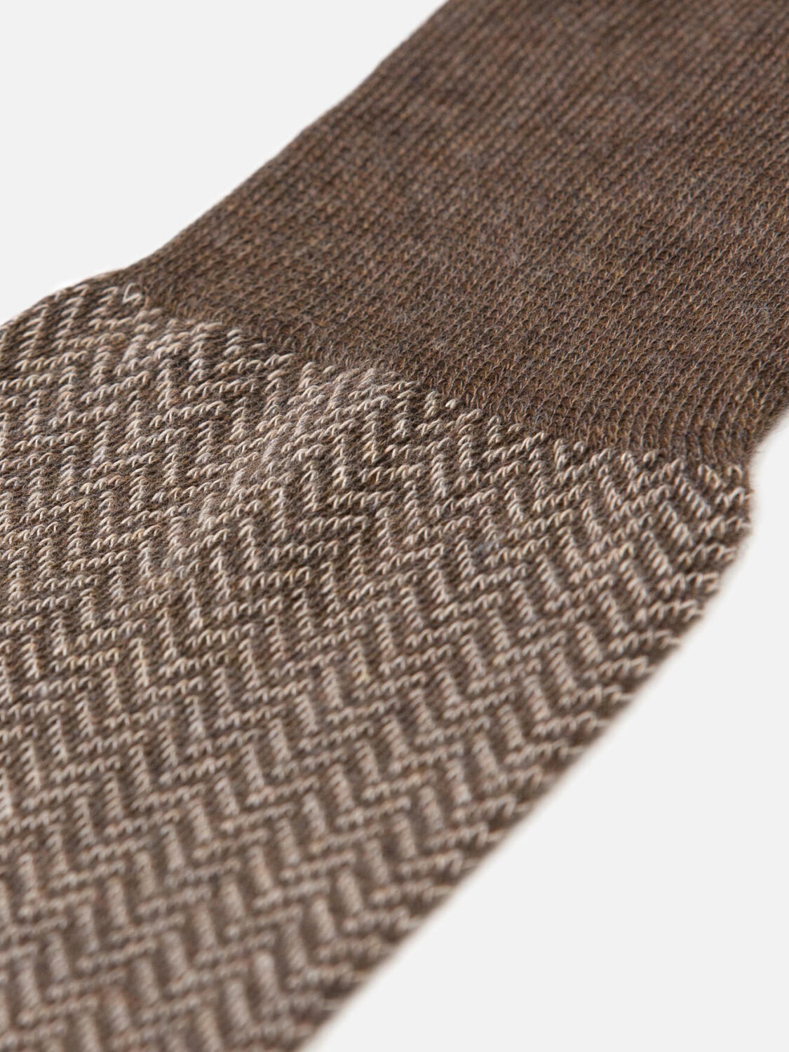 Chaussettes Bart à motif chevron marron