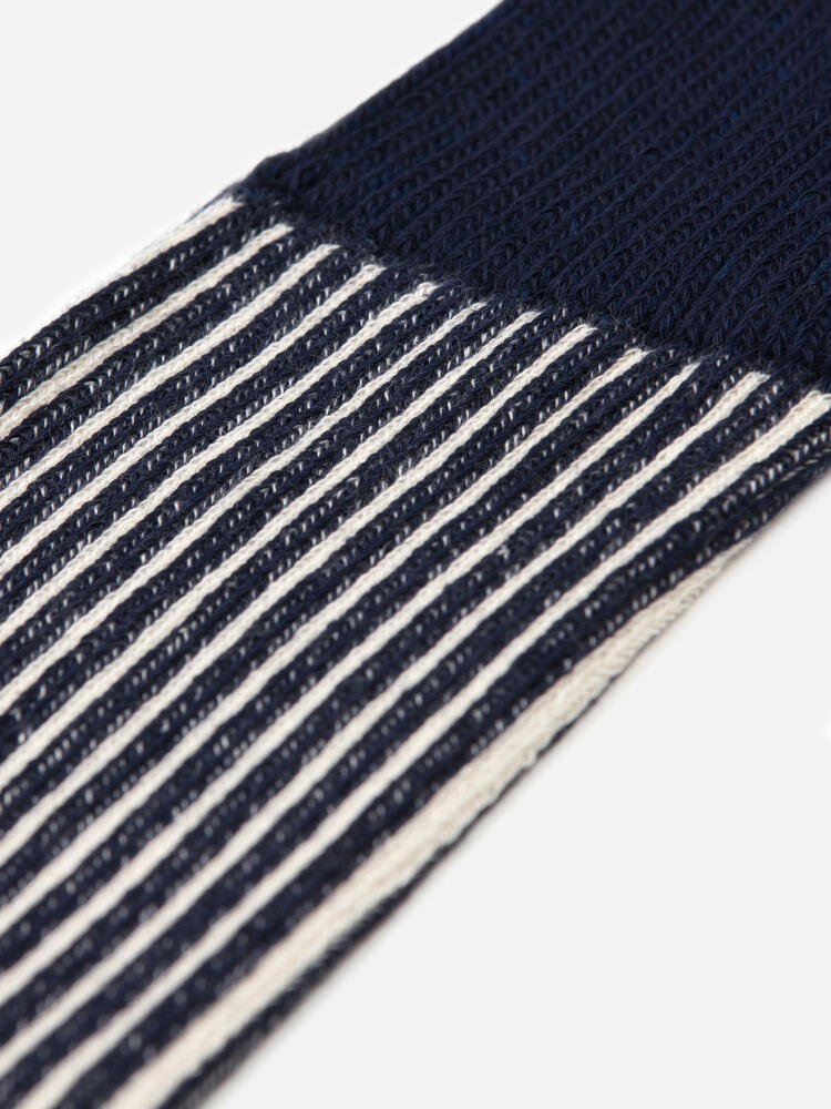 Berty socks with structured stripes navy