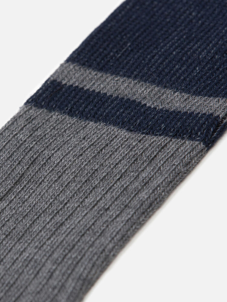 Bobby two-colour socks grey